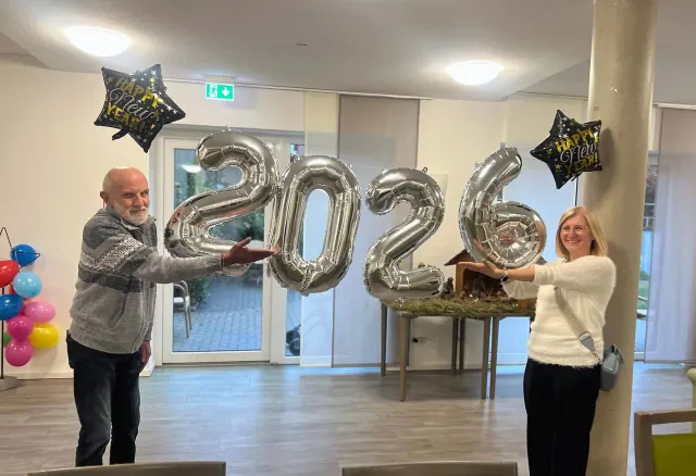 Fröhliche Neujahrsfeier 2026 in der Gemeinschaftsunterkunft