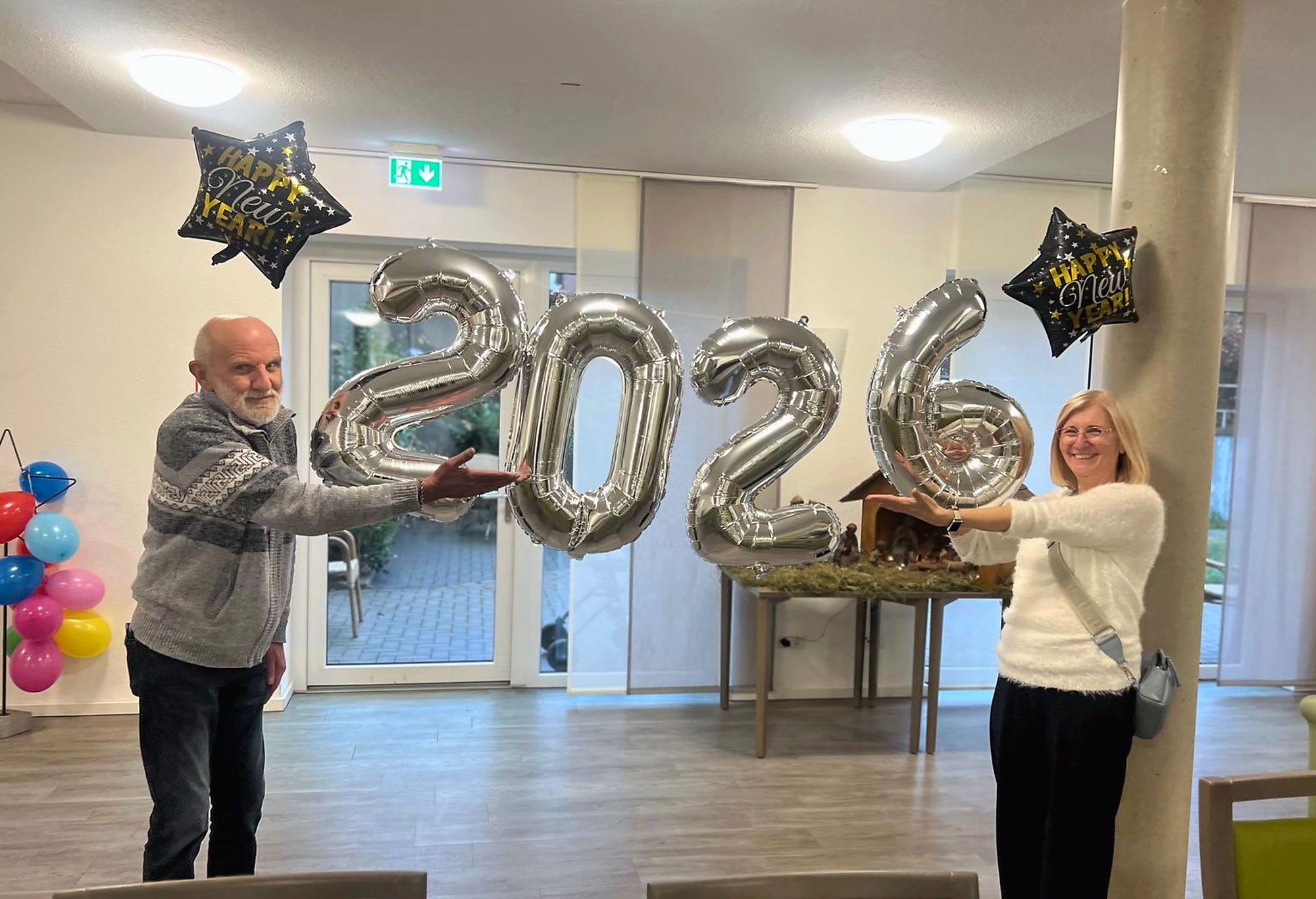 Fröhliche Neujahrsfeier 2026 in der Gemeinschaftsunterkunft